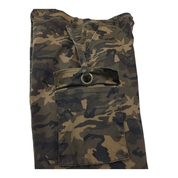 Fashion Nova Mens Camouflage Cargo Pants Size L Elastic Leg Opening - Picture 4 of 12